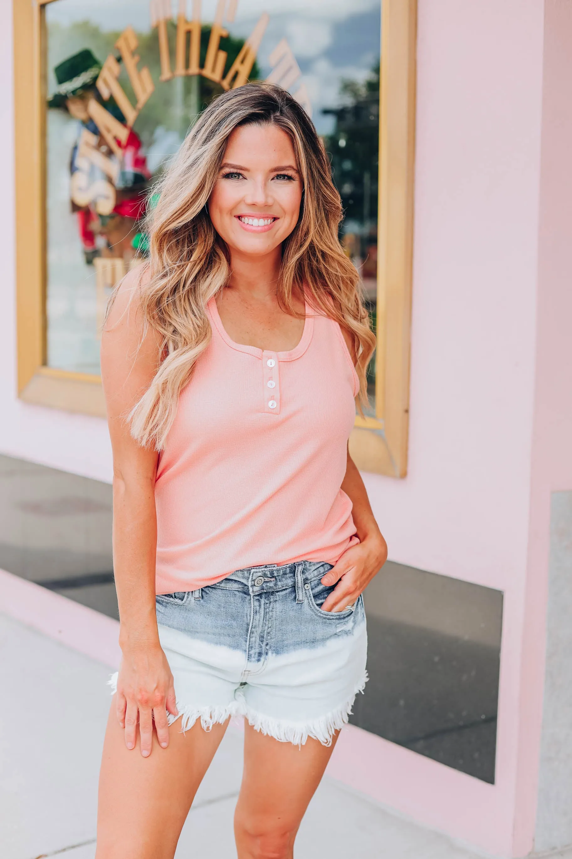 Simply Unique Racerback Tank - Coral