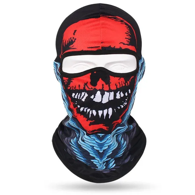 Skull Men Balaclava  Breathable Windproof