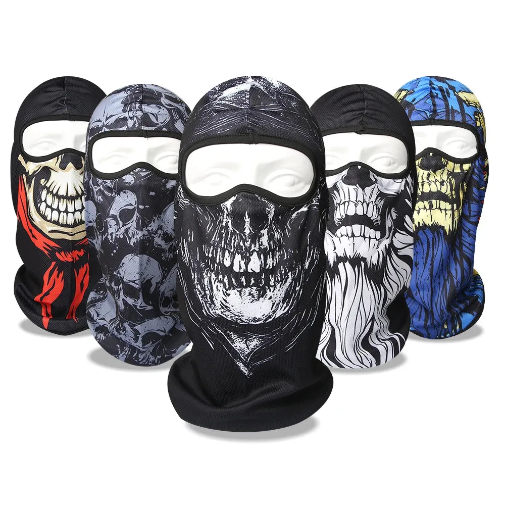 Skull Men Balaclava  Breathable Windproof