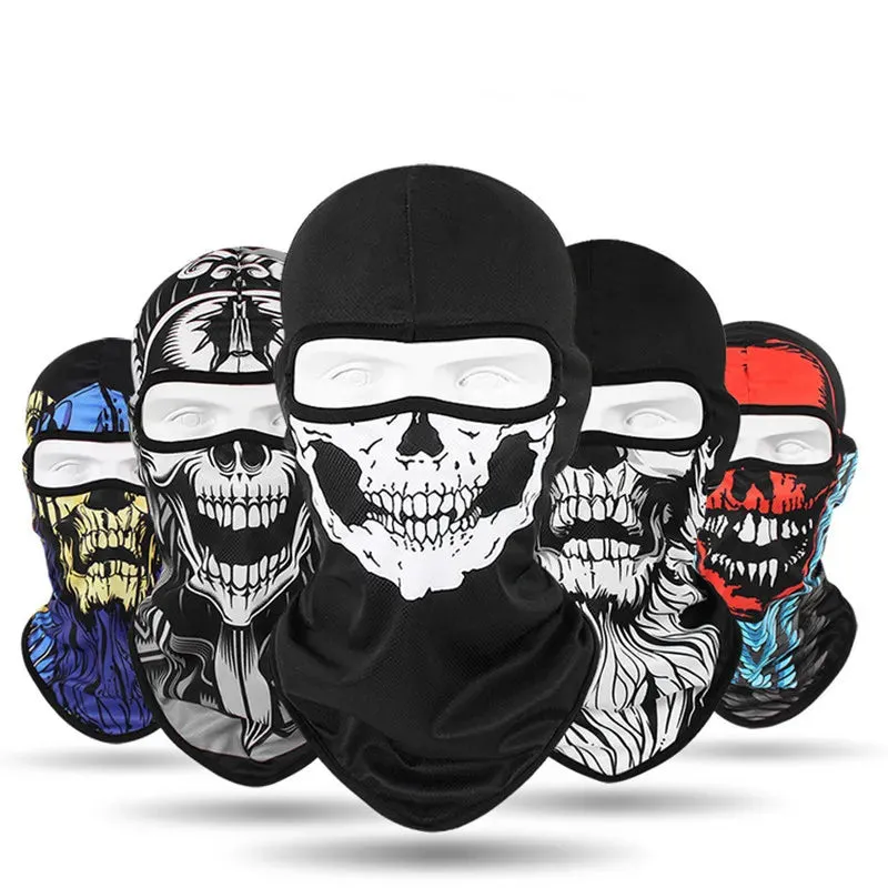 Skull Men Balaclava  Breathable Windproof