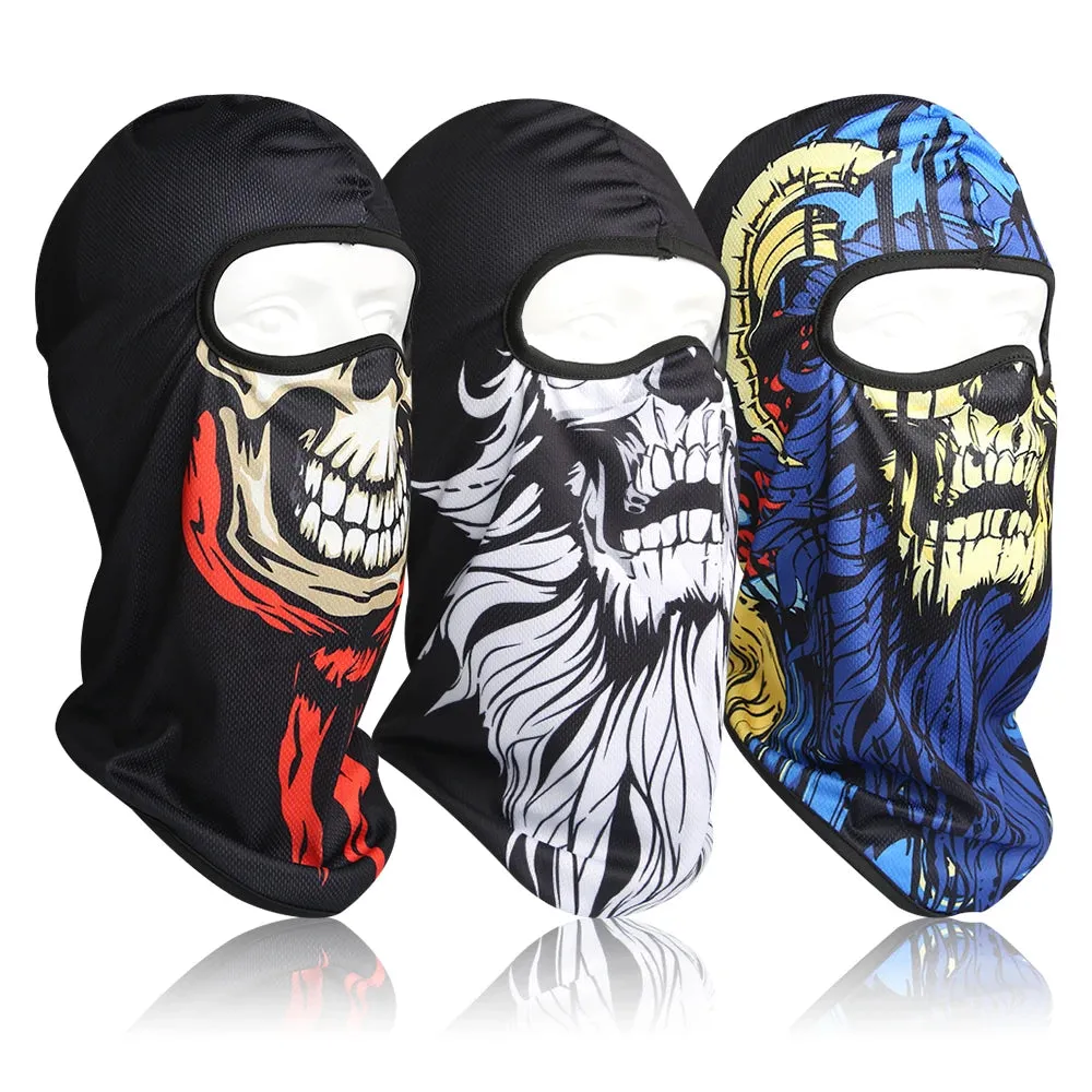 Skull Men Balaclava  Breathable Windproof