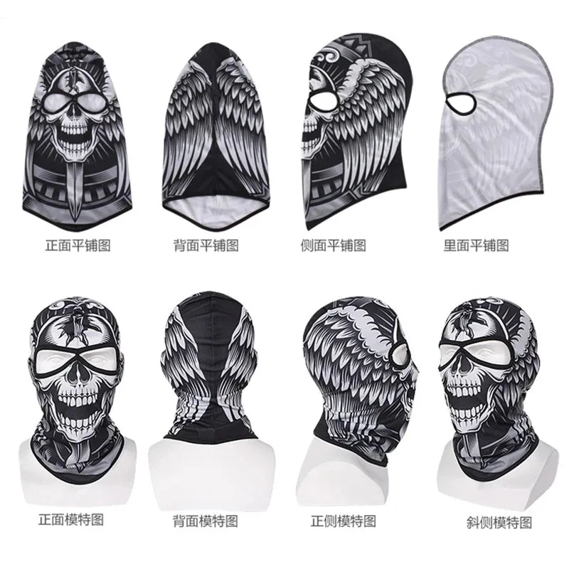 Skull Men Balaclava  Breathable Windproof