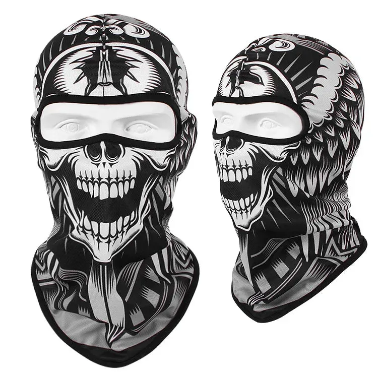 Skull Men Balaclava  Breathable Windproof