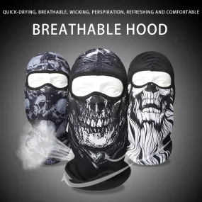 Skull Men Balaclava  Breathable Windproof