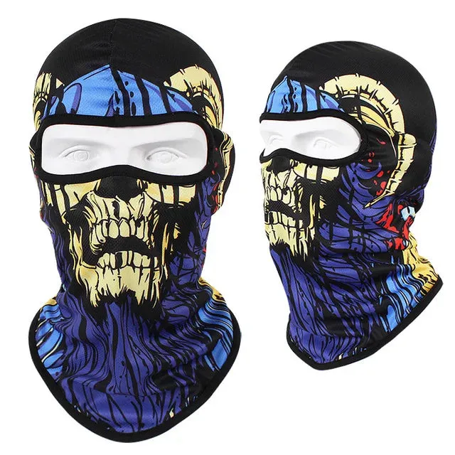 Skull Men Balaclava  Breathable Windproof