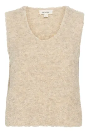 Soaked Womens Vanessa Vest Oatmeal Melange