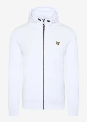 Softshell jersey zip hoodie - white