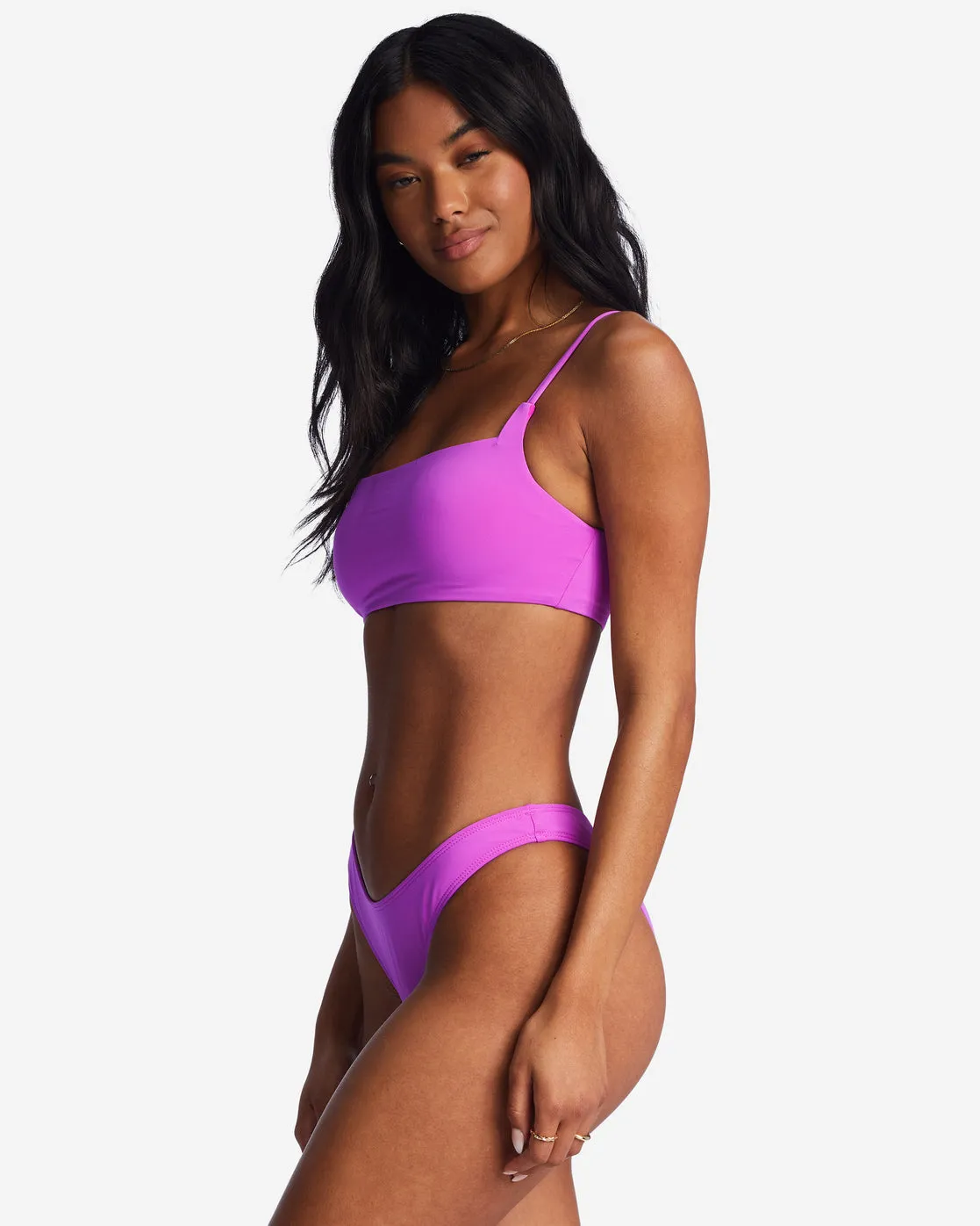 Sol Searcher Zoe Crop Bikini Top - Bright Orchid