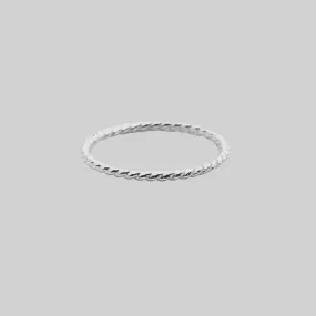 Sterling Silver Twisted Midi Ring