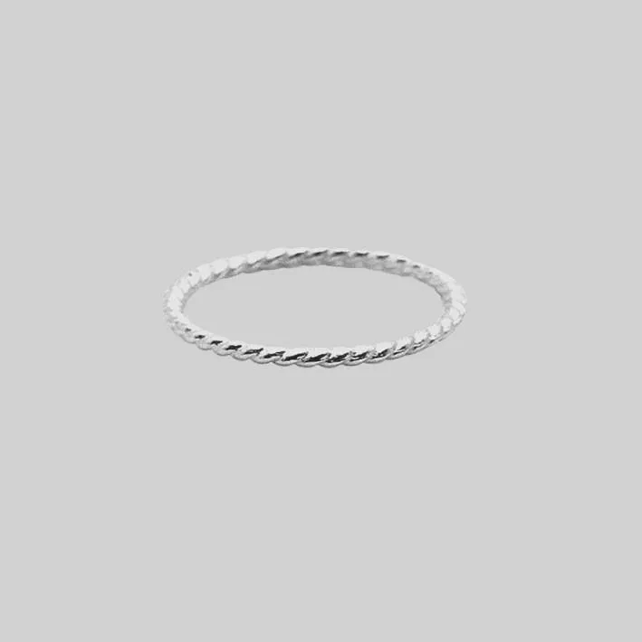 Sterling Silver Twisted Midi Ring