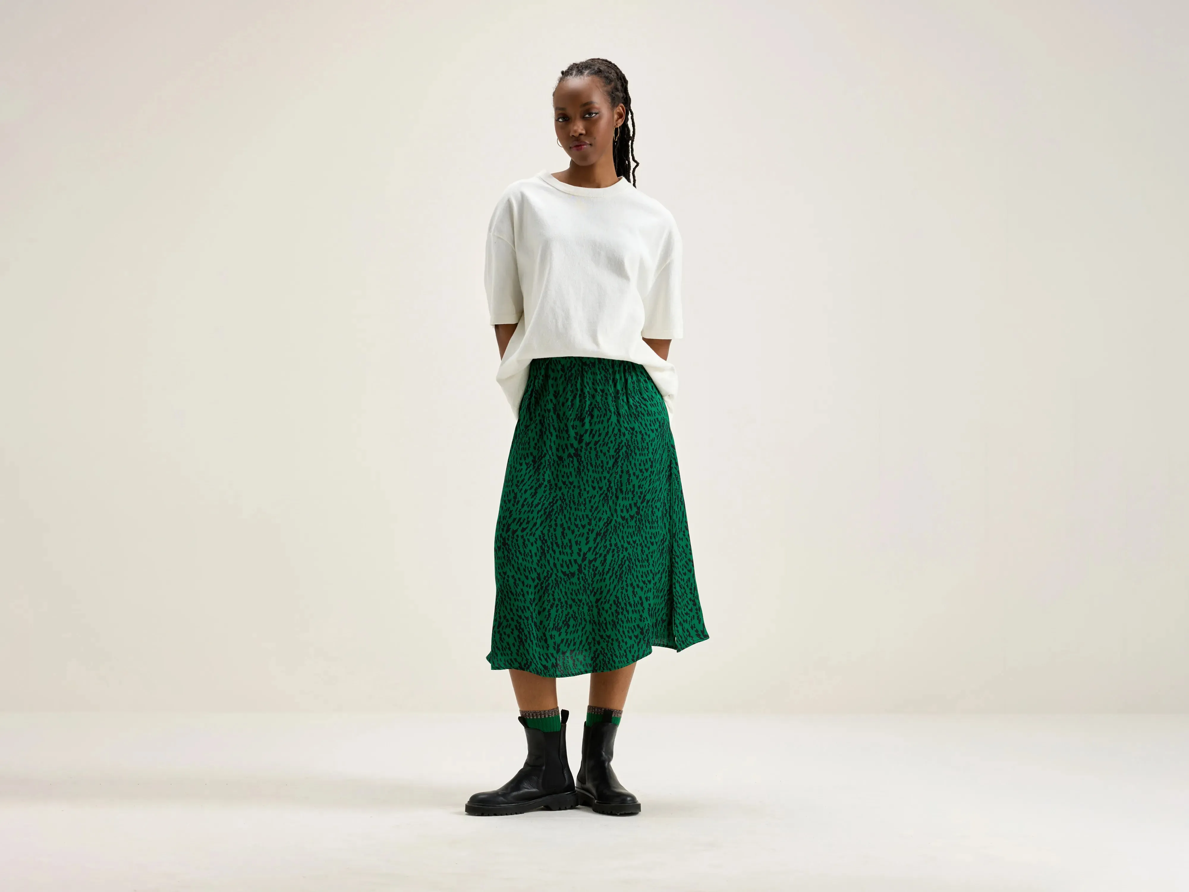 Taylor midi skirt (242 / W / COMBO A)