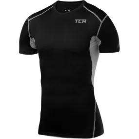 TCA HyperFusion Short Sleeve Junior Compression Top - Black