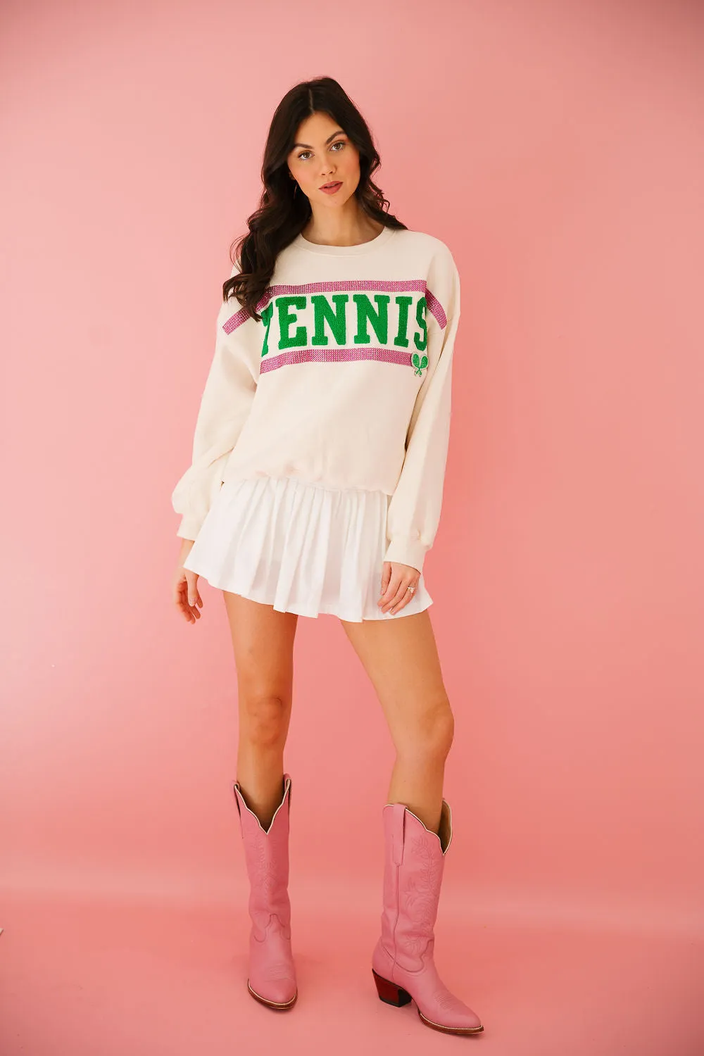 TENNIS CREAM PULLOVER