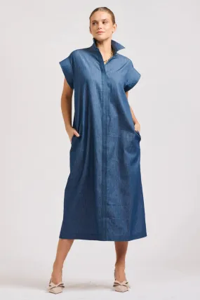 The Fifi Shirt Dress - Chambray