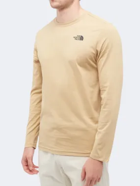 The North Face Redbox Men Lifestyle Long Sleeve Khaki Stone