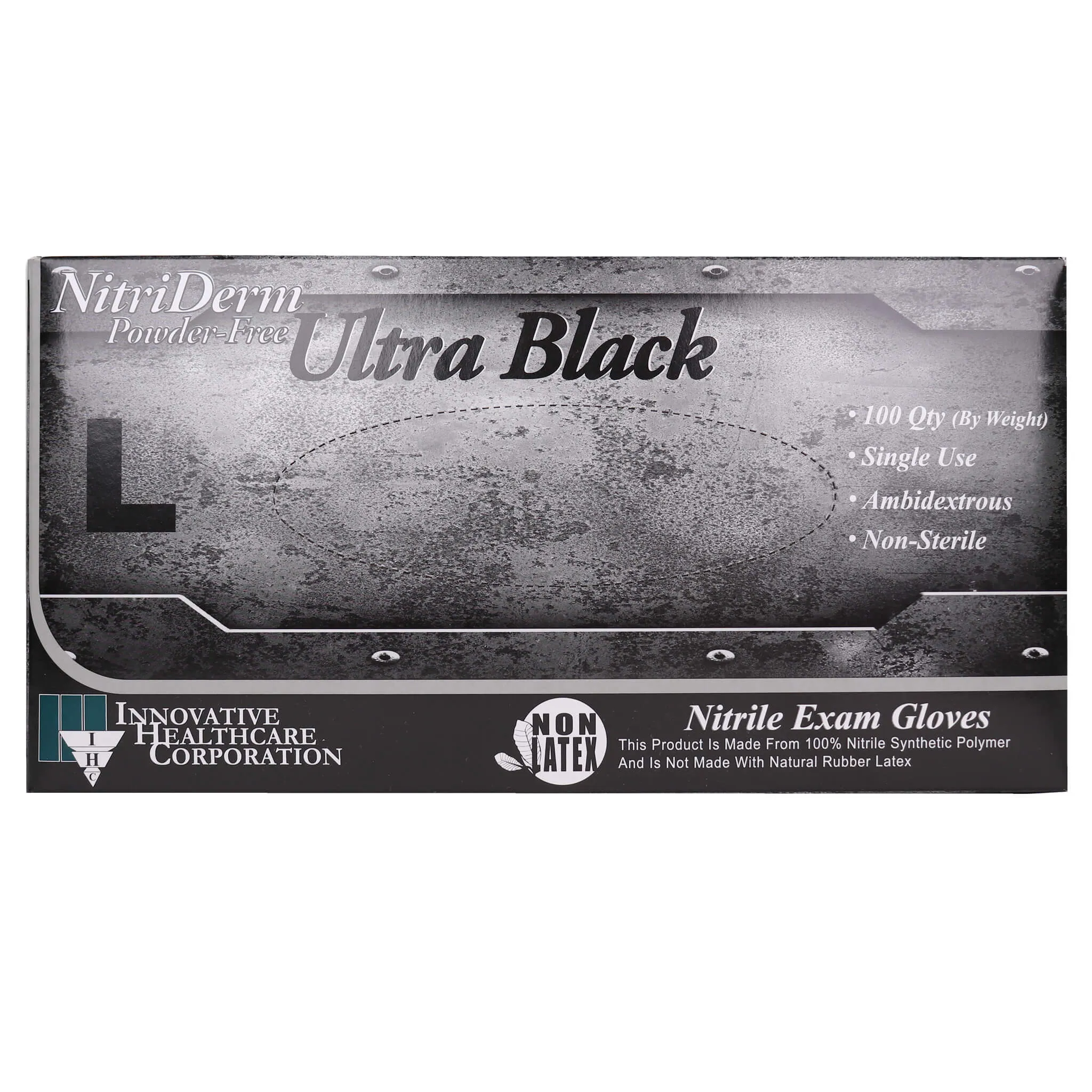 Ultra Black Nitrile Medical Exam Gloves (Powder Free)