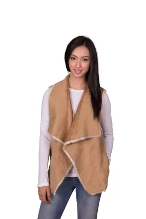 Velvet by Graham & Spencer Anouk Reversible Faux Fur Drape Vest