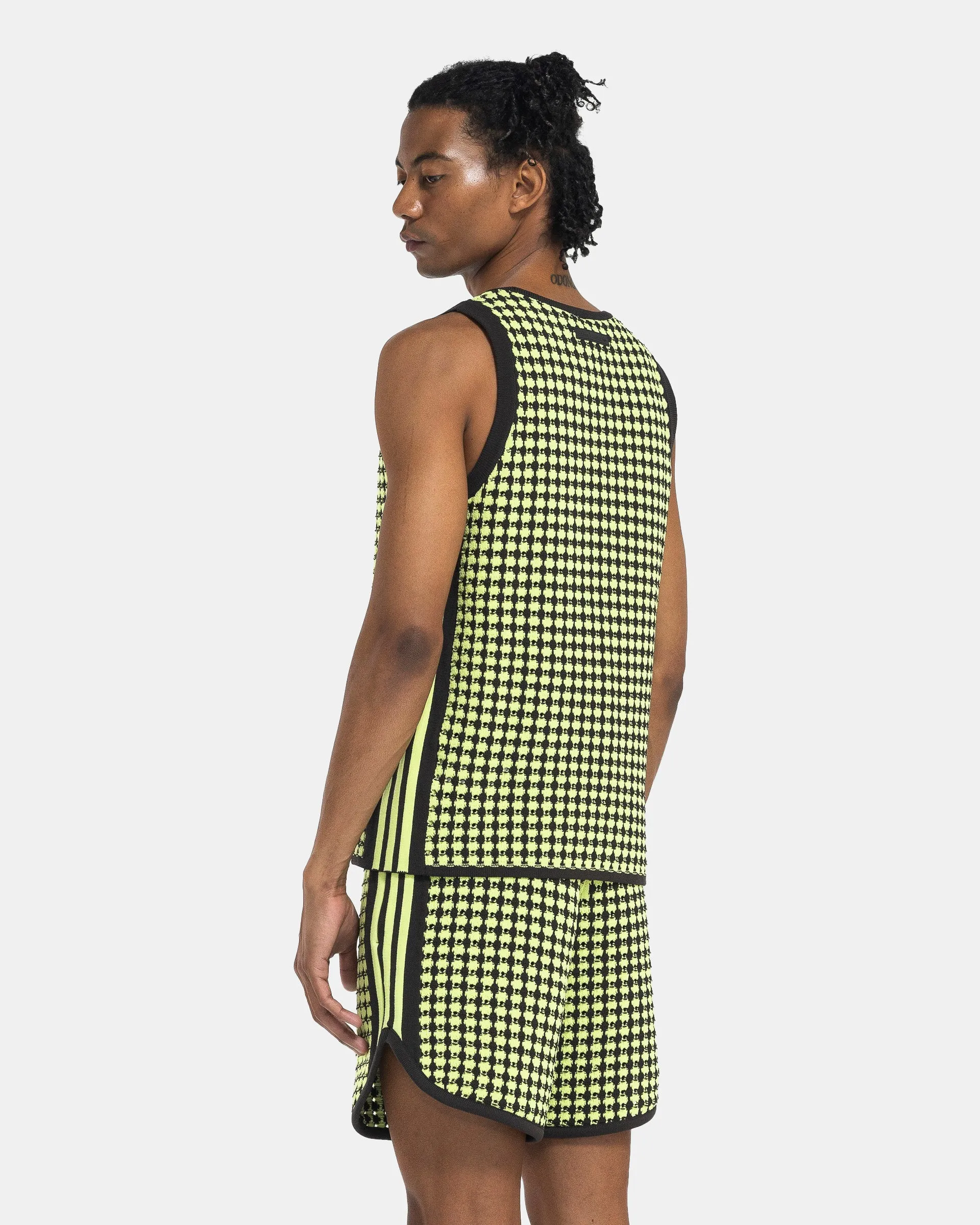 Wales Bonner Crochet Vest in Semi-Frozen Yellow