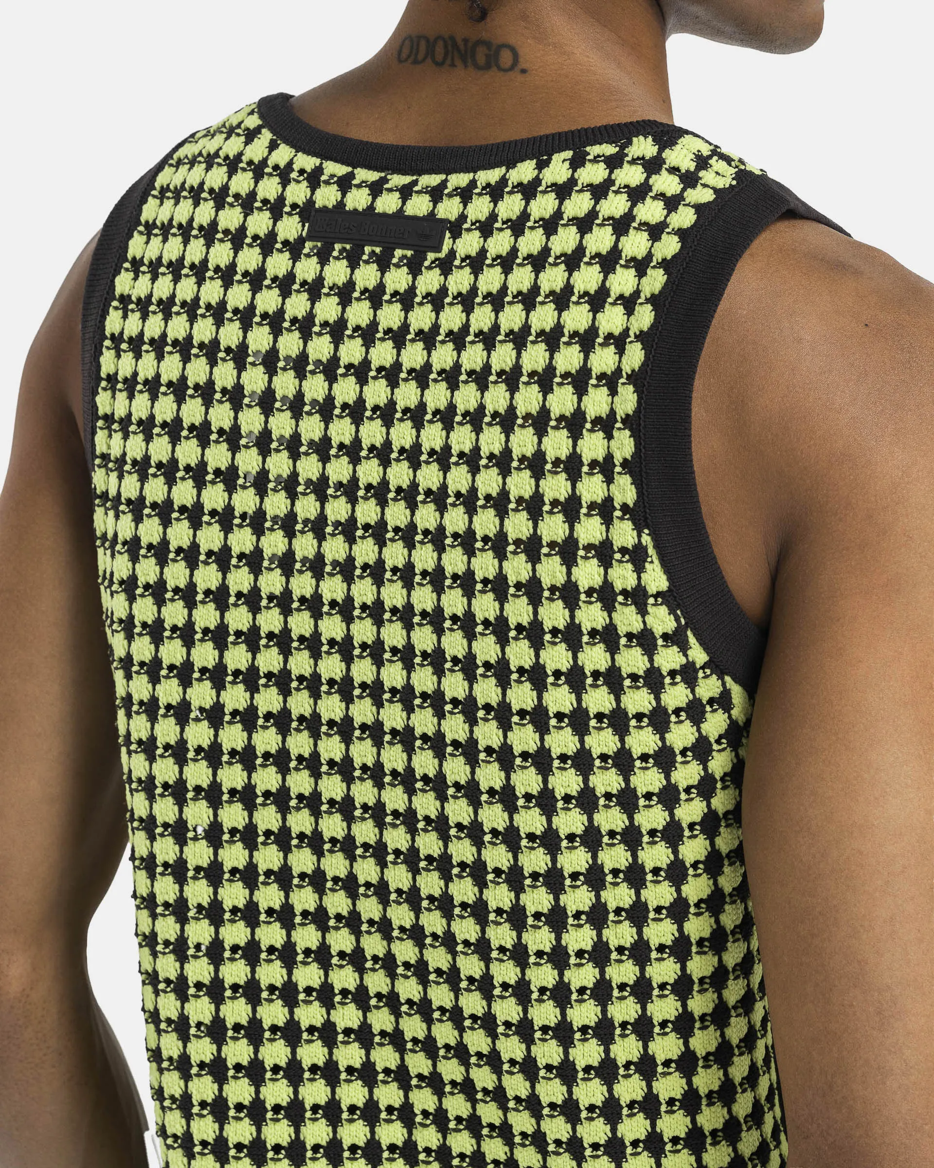 Wales Bonner Crochet Vest in Semi-Frozen Yellow