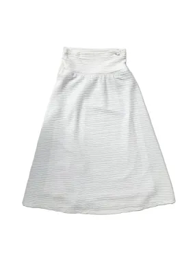 White Active Midi Swim Skirt