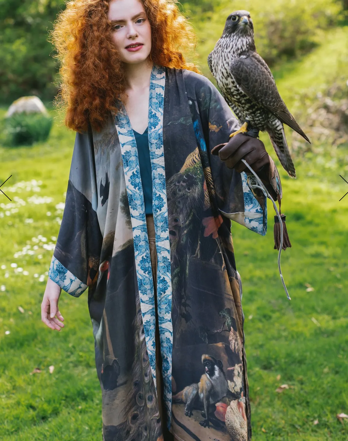 Wild Beauty Peacock Opera Robe Duster Kimono by Market Of Stars