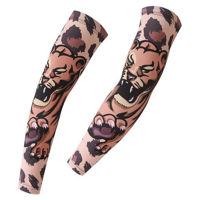 XINTOWN Fierce Leopard Cycling Arm Warmers