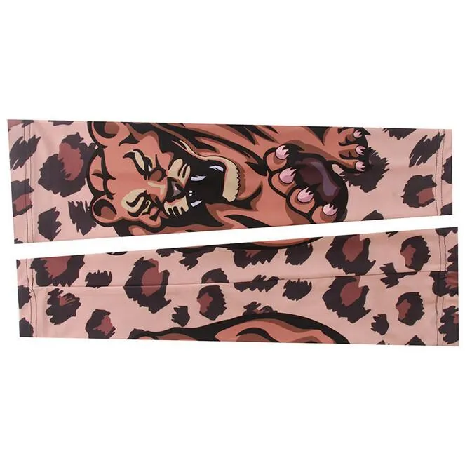 XINTOWN Fierce Leopard Cycling Arm Warmers