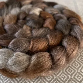 Yak Silk Roving - Cappuccino